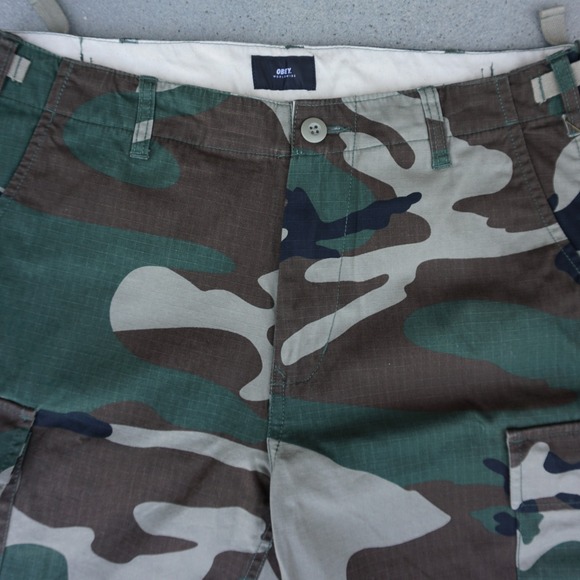 OBEY Men Recon Cargo Shorts in Field Camouflage Size 30 Brand New - Picture 8 of 8